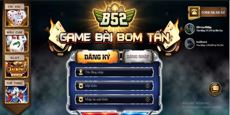 Giao dịch nhanh chóng tại cổng game